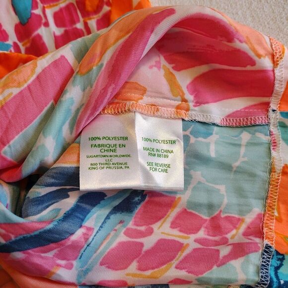 Lilly Pulitzer Edona Romper Goombay Smashed Print Colorful Beach Vacation Sz 2 - Picture 10 of 11